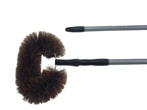 [3115] Brosse tête de loup en demi-lune avec manche télescopique 150cm