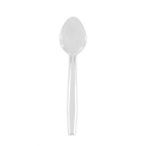 [66197] Cuillère transparent Réutilisable PS 15cm 40x50P