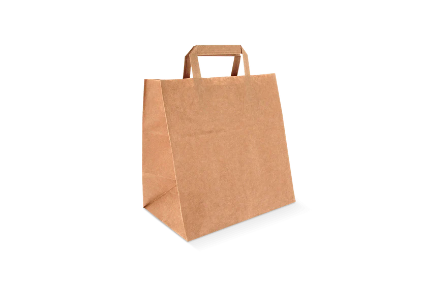 [1536] Brown kraft paper bags 70 gr. 26x14x29cm recycled
