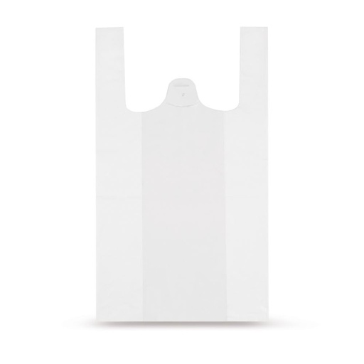 [54541] Sacs bretelles 28+14x48cm 15mu blanc