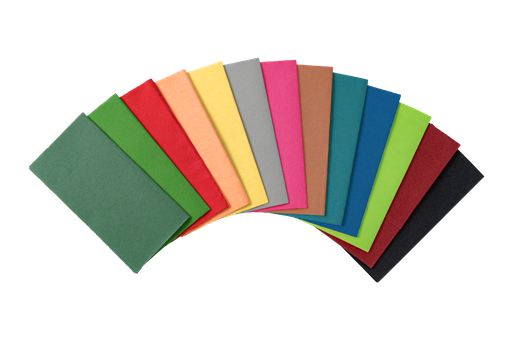 Serviette 3 plis 1/8 pli 33x33cm papier couleur