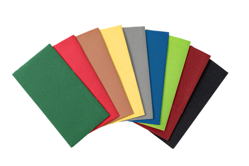 Serviette 2 plis 1/8 pli 33x33cm papier couleur