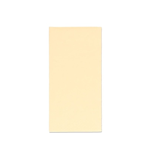 [5519CREAM] Serviette 2 plis 1/8 pli 33x33cm papier crème