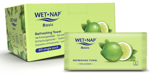 [43082] Wet-Nap Basic Serviette Humides 20x20P