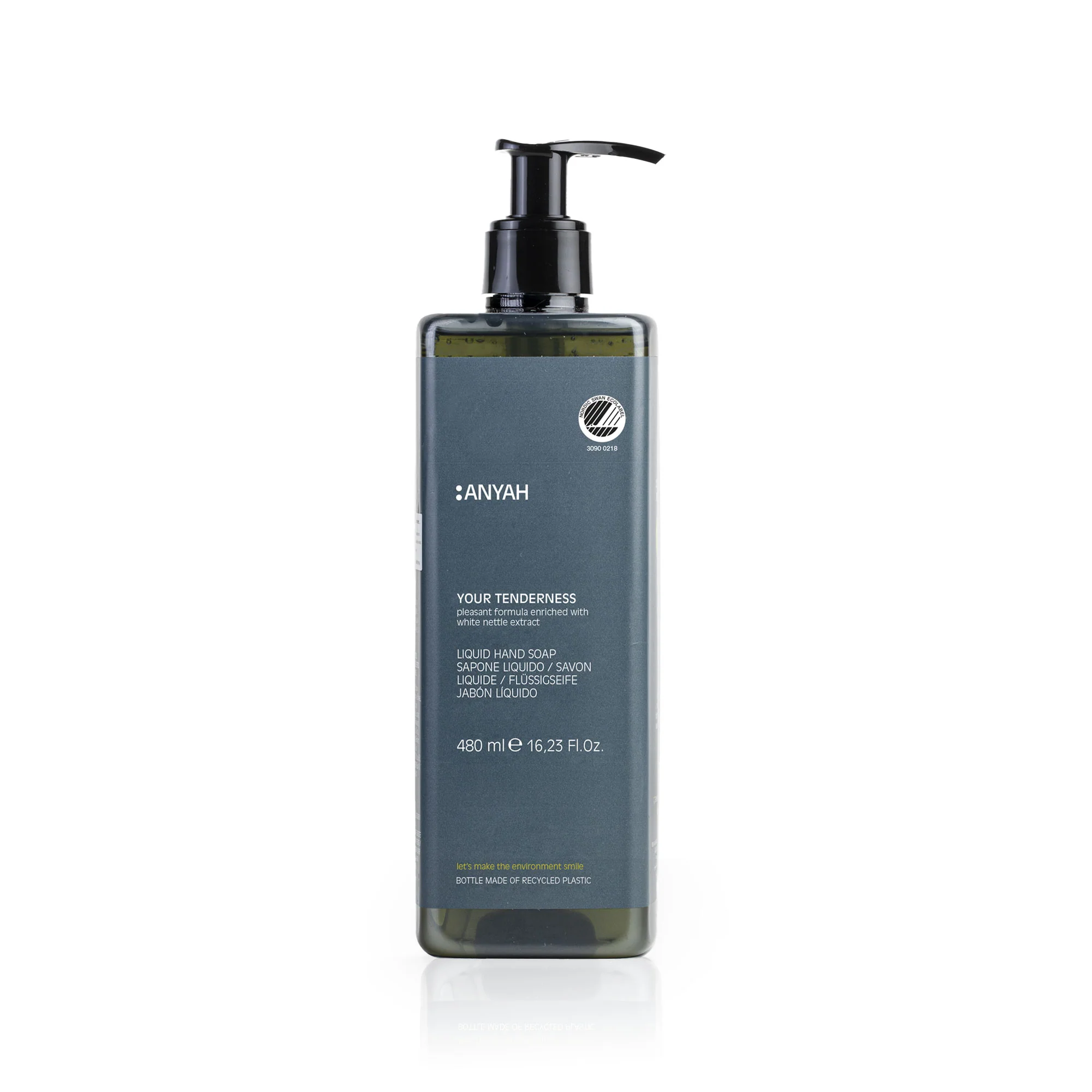 [1409] Body & hair gel "YOUR TENDERNESS" refillable bottle Ecolabel Anyah 480ml