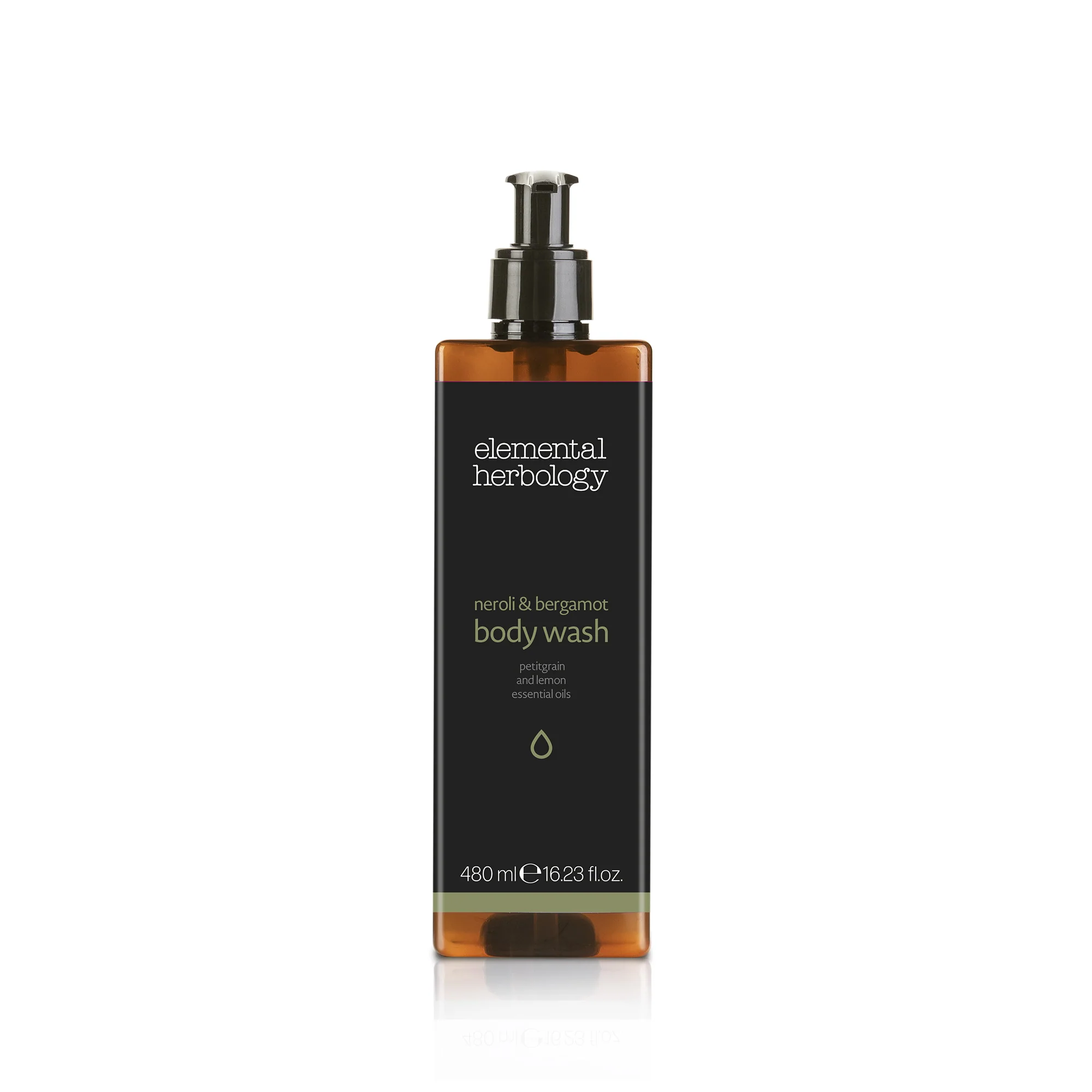 [1411] Duschgel Neroli & Bergamot nachfüllbare Flasche Elemental Herbology 480ml