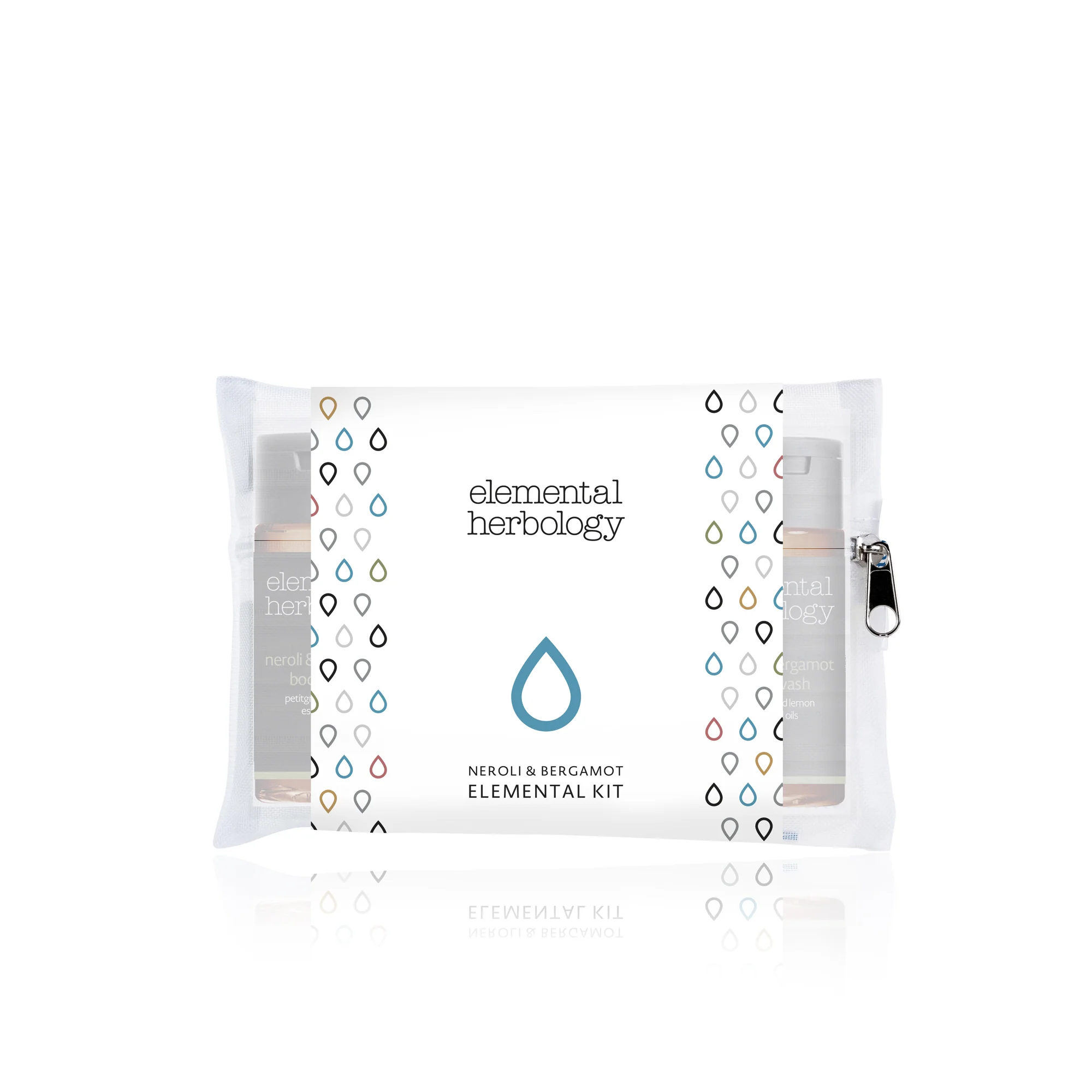 [1410] Verzorgings- en badzakje reisformaat Neroli & Bergamot Elemental Herbology