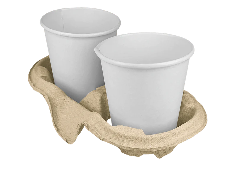Houder voor 2 bekers Gerecycled Karton 