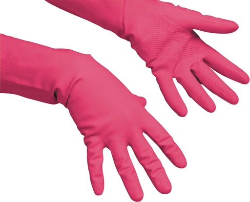 Red Vileda multi-purpose gloves 