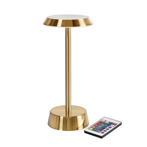 [6111] Duni LED table lamp Nour brass 11,9x26,3cm