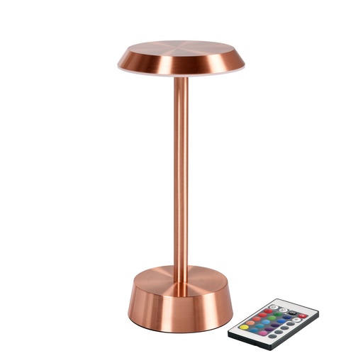[6114] Duni LED-Tischleuchte Nour Roségold 11,9x26,3cm