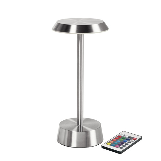 [6115] Duni LED tafellamp Nour zilver 11,9x26,3cm