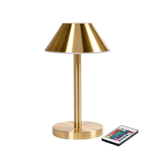 [6116] Duni LED-Tischleuchte Zelda Gold 12x21cm