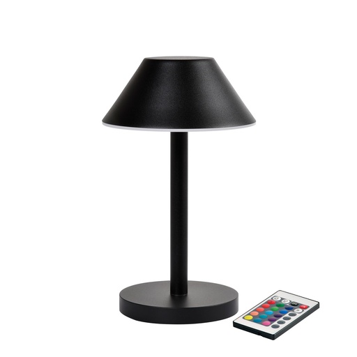 [6117] Lampe de table Duni LED Zelda Noir 12x21cm