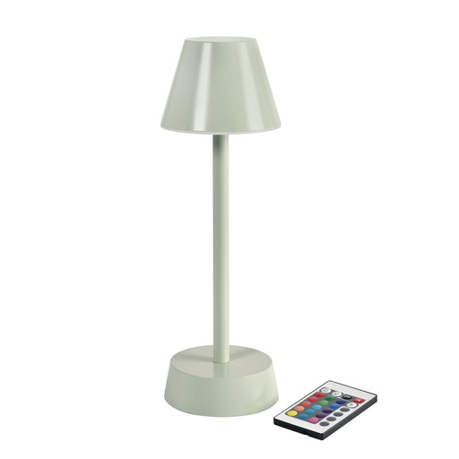Tischlampe Duni LED Zelda Pistaziengrün 10,9x33cm
