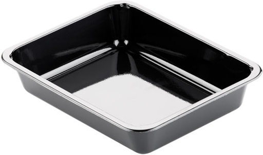 [66732] Menu tray 1 compartment black Duniform 225x175x43mm 1200ml